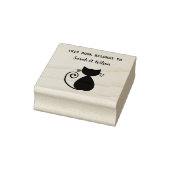 エレガント絵猫の本は本パーソナライズされただ ラバースタンプ (スタンプ)