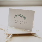 エレガント緑ありがとう サンキューカード