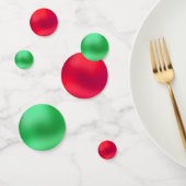 エレガント緑と赤 コンフェッティ (グループ)