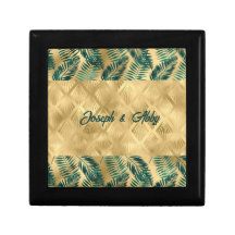 エレガント緑と金ゴールド葉