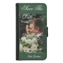 エレガント緑のキス日付の保存