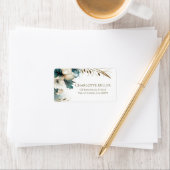 エレガント緑のフローラティール(緑がかった色)結婚金ゴールド ラベル (インサイチュ)