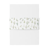 エレガント緑のフローラ結婚クラシック 招待状ベリーバンド (裏面例)