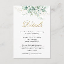 エレガント緑のユーカリ結婚プス