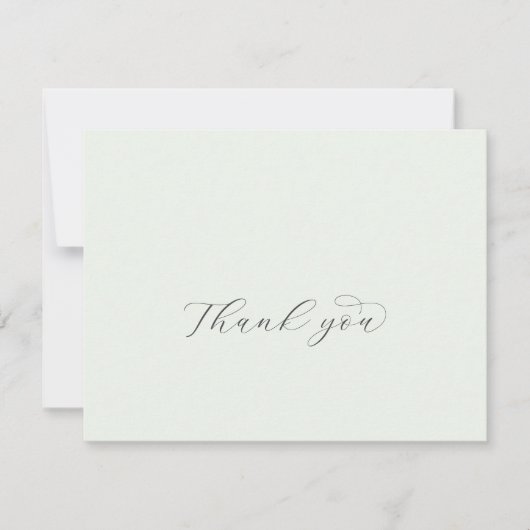 エレガント緑の座標サンキューカード サンキューカード (正面)