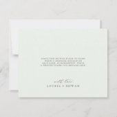 エレガント緑の座標サンキューカード サンキューカード (裏面)