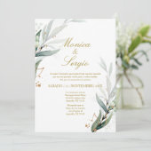 エレガント緑の招待状スペインの 招待状 (スタンド正面)
