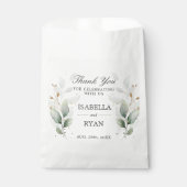 エレガント緑の葉金ゴールドあり フェイバーバッグ (正面)