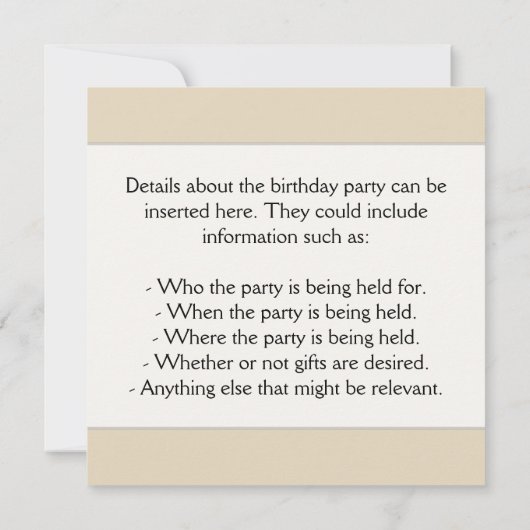 エレガント緑、フェイク金ゴールド80番目の誕生日+名前 招待状 (裏面)