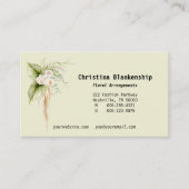 エレガント縁どカスタムフローラ 名刺 (正面)