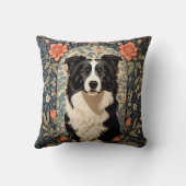 エレガント縁どコリー・ウィリアインスパイアム・モリス クッション (裏面)