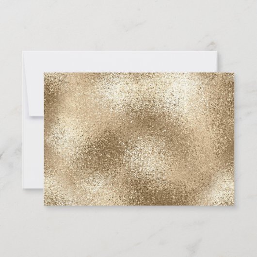 エレガント縁どフェイクきらめくパーソナライズされた名 ノートカード (裏面)