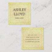 エレガント縁どフェイクGolden Chic Texture スクエア名刺 (正面/裏面)