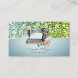 エレガント縁どフローラ裁縫機 名刺