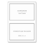 エレガント縁どミニマル折り畳み座席表 テーブルナンバー (正面)