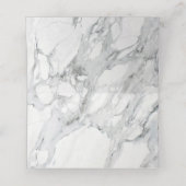 エレガント縁ど大理石空白のテーブルゲスト プレイスカード (内部開封)