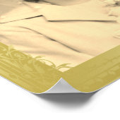 エレガント縁ど枠の写真カスタムポスター ポスター (角)