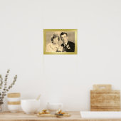 エレガント縁ど枠の写真カスタムポスター ポスター (キッチン)