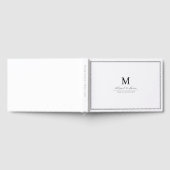 エレガント縁ど白黒 ゲストブック (全面)