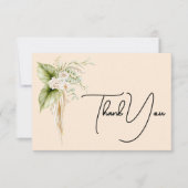 エレガント縁ど紙ラベル名タグ サンキューカード (正面)