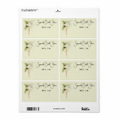 エレガント縁ど紙ラベル名タグ ラベル (フルシート)