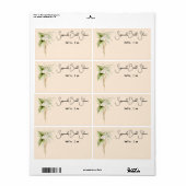 エレガント縁ど紙ラベル名タグ ラベル (フルシート)