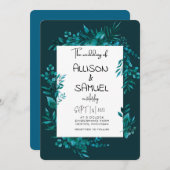 エレガント縁ど結婚病 招待状 (正面/裏面)