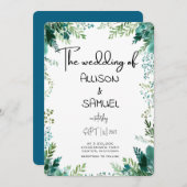 エレガント縁ど結婚病 招待状 (正面/裏面)