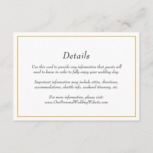 エレガント縁ど結婚詳細 エンクロージャーカード (正面)