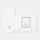 エレガント縁ど結婚金ゴールド フェイバーボックス (折り畳みなし)