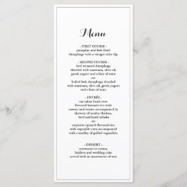 エレガント縁ど結婚MinimalistのDinner Menu メニュー