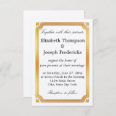 エレガント縁ど結婚s 招待状 (正面/裏面)