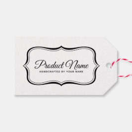 エレガント縁ど製品ラベルテンプレート ギフトタグ