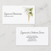 エレガント縁ど詳細右 名刺 (正面/裏面)