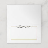 エレガント縁ど金ゴールド プレイスカード (外部開封)