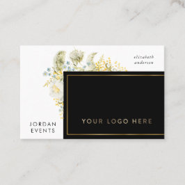 エレガント縁ど金ゴールドQRコード 名刺