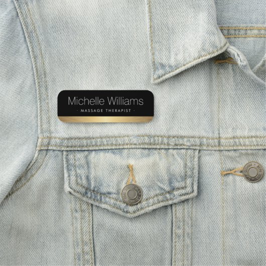 エレガント縁ど黒 名札 (インサイチュ)