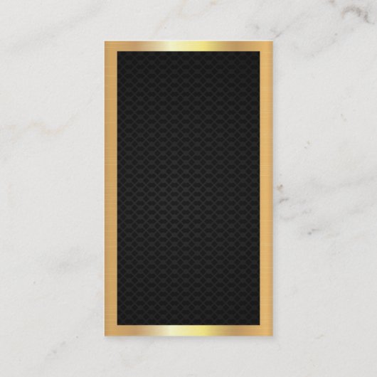 エレガント縁ど | ブラックメッシュ 名刺 (裏面)