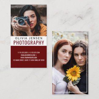 エレガント縁ど |写真家 名刺