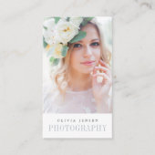 エレガント縁ど |写真家（縦） 名刺 (正面)