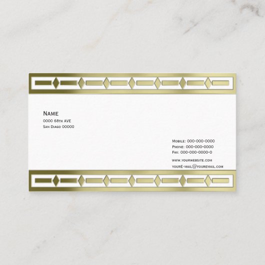 エレガント縁ど 名刺 (裏面)