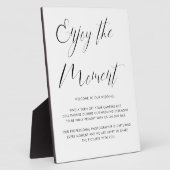 エレガント繊細な書結婚跡 フォトプラーク (側面)