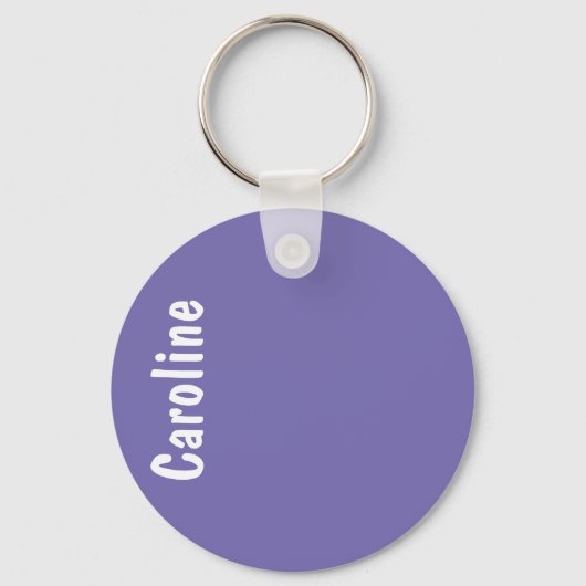 エレガント署名スクリプトモノグラム キーホルダー (正面)