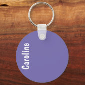 エレガント署名スクリプトモノグラム キーホルダー (正面)