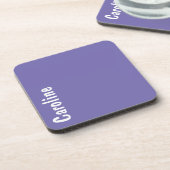 エレガント署名スクリプトモノグラム コースター (左側)