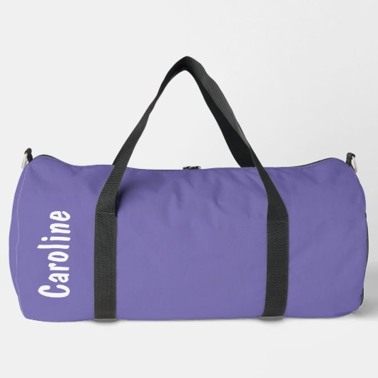 エレガント署名スクリプトモノグラム ダッフルバッグ (正面)