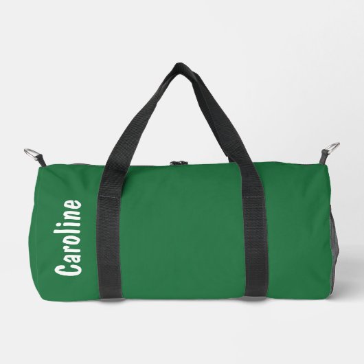 エレガント署名スクリプトモノグラム ダッフルバッグ (正面)