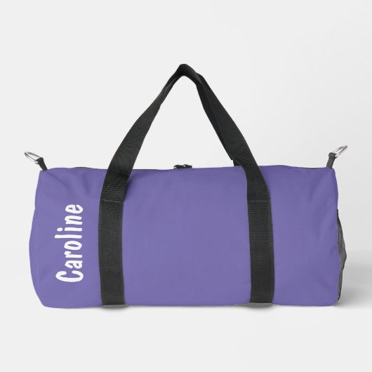 エレガント署名スクリプトモノグラム ダッフルバッグ (正面)