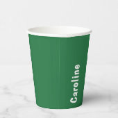 エレガント署名スクリプトモノグラム 紙コップ (右)