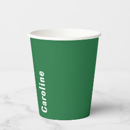 エレガント署名スクリプトモノグラム 紙コップ